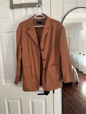 Frank & Oak Rust Brown Relaxed Blazer